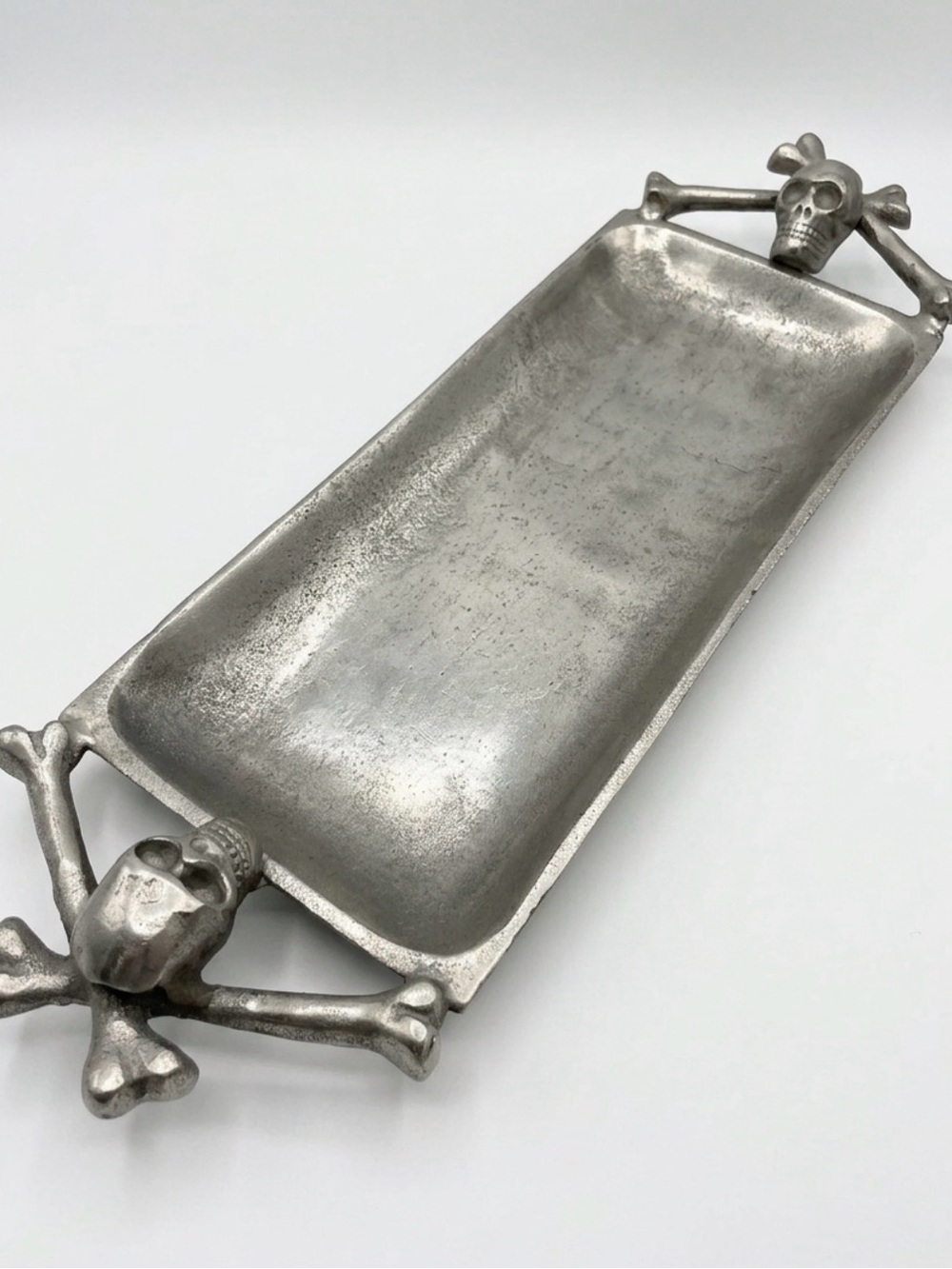 Skull & Crossbones Heavy Duty Metal Tray